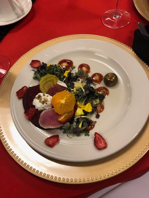 Modern plated presentation